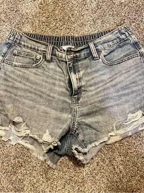 Aerie Distressed Light Blue Denim Women’s Shorts